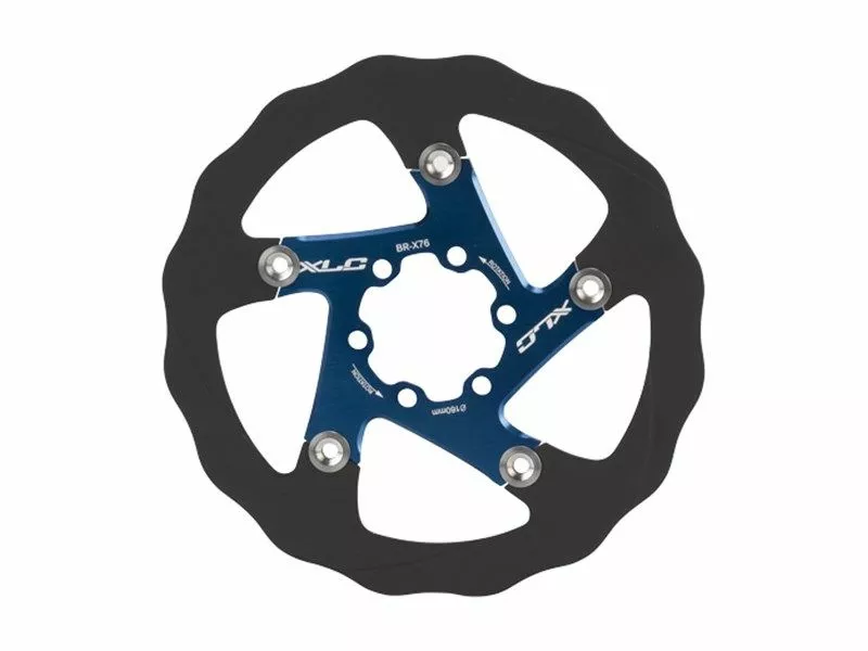 Cycli XLC BR-X76 160mm Blue 6bolt 1 Cycli XLC BR-X76 160mm Blue 6bolt