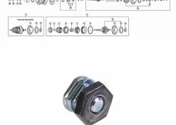 Cycli Pysäytysmutteri Vaijeriin CJ-8S20/7S40
