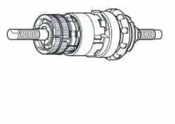 Cycli Shimano Sisäänkokoonpano SG3C41/40 175mm Vasen