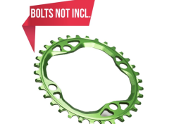 Cycli ABSOLUTEBLACK Chainring Ø104 Mm Singlespeed 34T 4 Holes Vihreä