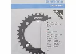 Cycli Eturatas 34T FC-M640 ZEE 104mm, Musta