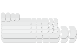 Cycli Lizard Skins Large Frame Protector Kiiltävä Läpinäkyvä